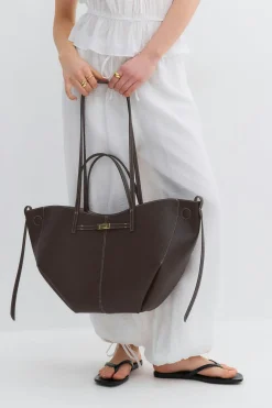 Detail strap tote bag - Braun - Dame - Gina Tricot