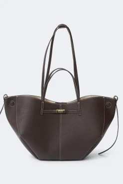 Detail strap tote bag - Braun - Dame - Gina Tricot