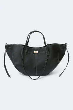 Detail strap tote bag - Schwarz - Dame - Gina Tricot