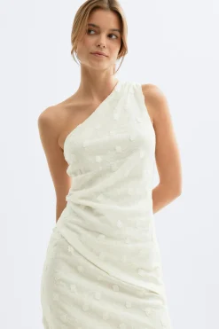 3d one shoulder top - Weiß - Dame - Gina Tricot