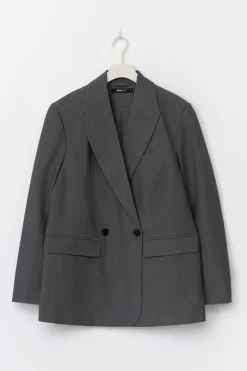 Double breasted blazer - Grau - Dame - Gina Tricot