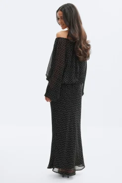 Draped dress - Schwarz - Dame - Gina Tricot