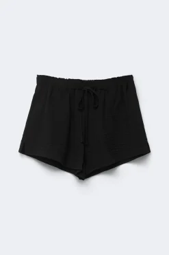 Drawstring shorts - Schwarz - Dame - Gina Tricot