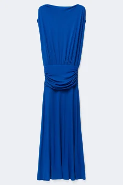 Dropped waist maxi dress - Blau - Dame - Gina Tricot