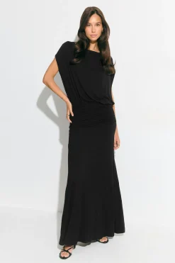 Dropped waist maxi dress - Schwarz - Dame - Gina Tricot