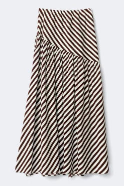 Dropped waist skirt - Weiß - Dame - Gina Tricot
