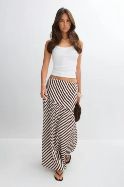 Dropped waist skirt - Weiß - Dame - Gina Tricot