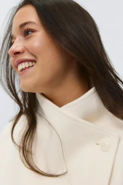 14+ felt wrap jacket - Weiß - Gina Tricot