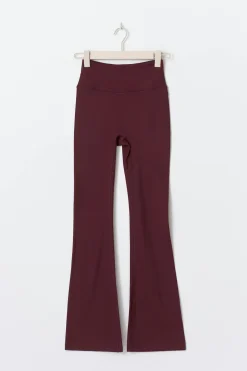 Flare yoga tights - Rot - Dame - Gina Tricot