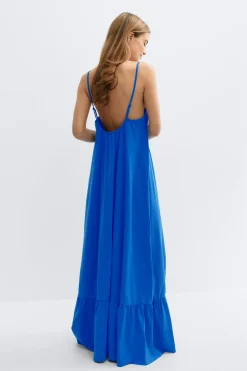 Flowy maxi dress - Blau - Dame - Gina Tricot