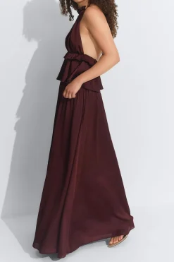 Flowy maxi skirt - Braun - Dame - Gina Tricot