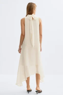 Flowy scarf dress - Weiß - Dame - Gina Tricot
