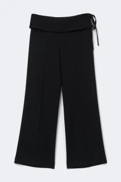 Fold down trousers - Schwarz - Dame - Gina Tricot