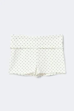 Folded hotpants - Weiß - Dame - Gina Tricot