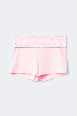 14+ folded waist shorts - Rosa - Gina Tricot