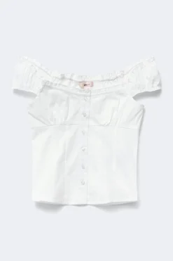 14+ frill blouse - Weiß - Gina Tricot