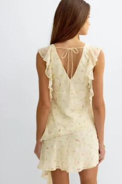 Frill top - Gelb - Dame - Gina Tricot