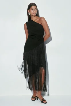 Fringe skirt - Schwarz - Dame - Gina Tricot
