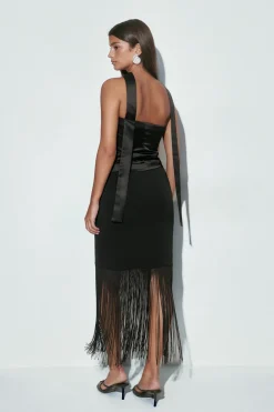 Fringe skirt - Schwarz - Dame - Gina Tricot