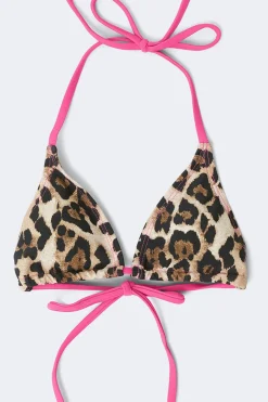 14+ fumba triangle bikini top - Beige - Gina Tricot