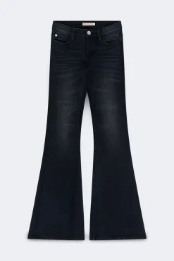 Glow low flare petite jeans - Schwarz - Dame - Gina Tricot