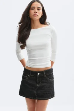 Glow low mini skirt - Blau - Dame - Gina Tricot