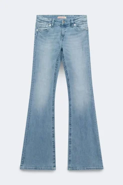 Glow rise flare jeans - Blau - Dame - Gina Tricot