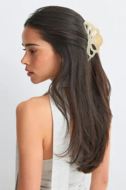 Hair clip - Weiß - Dame - Gina Tricot