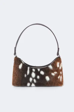 Hair-on mini bag - Weiß - Dame - Gina Tricot