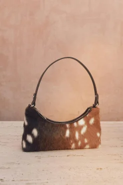 Hair-on mini bag - Weiß - Dame - Gina Tricot