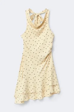 Halterneck mini dress - Gelb - Dame - Gina Tricot