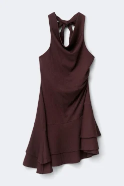 Halterneck mini dress - Lila - Dame - Gina Tricot