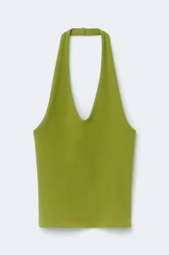 Halterneck top - Grün - Dame - Gina Tricot