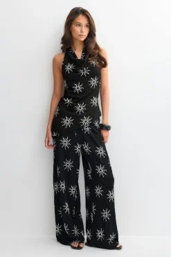 Halterneck top - Schwarz - Dame - Gina Tricot