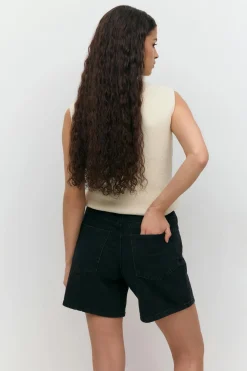 High waist denim shorts - Schwarz - Dame - Gina Tricot