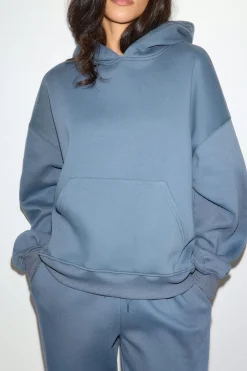 Iconic hoodie - Blau - Dame - Gina Tricot