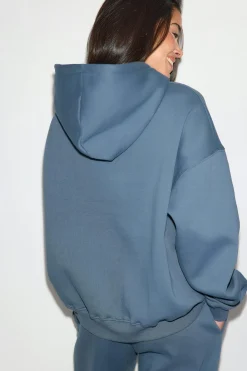 Iconic hoodie - Blau - Dame - Gina Tricot