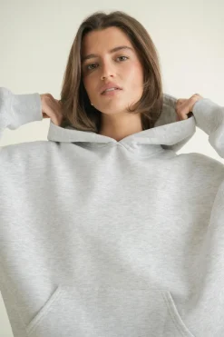 Iconic hoodie - Grau - Dame - Gina Tricot