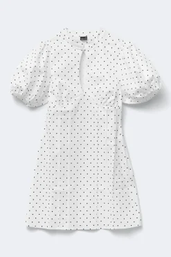 Keyhole mini dress - Weiß - Dame - Gina Tricot