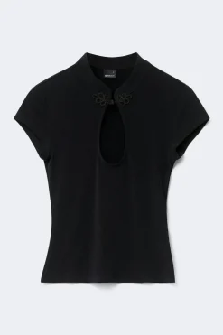 Keyhole top - Schwarz - Dame - Gina Tricot