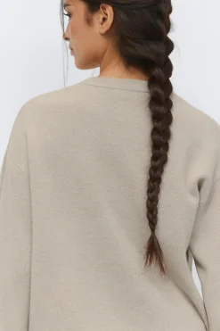 Knitted cardigan - Beige - Dame - Gina Tricot