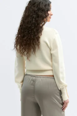 Knitted cardigan - Weiß - Dame - Gina Tricot