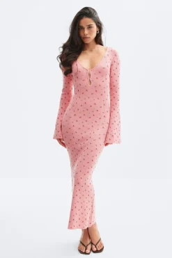 Knitted dress - Rosa - Dame - Gina Tricot