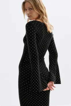 Knitted dress - Schwarz - Dame - Gina Tricot