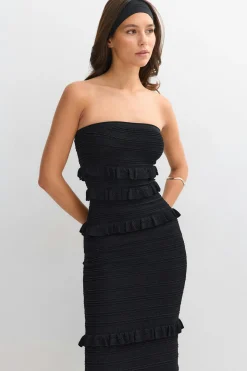 Knitted dress - Schwarz - Dame - Gina Tricot