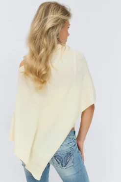 14+ knitted poncho - Gelb - Gina Tricot