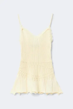 Knitted singlet - Gelb - Dame - Gina Tricot