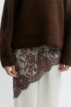 Lace hip scarf - Braun - Dame - Gina Tricot