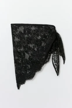 Lace hip scarf - Schwarz - Dame - Gina Tricot