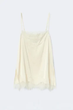 Lace singlet - Weiß - Dame - Gina Tricot